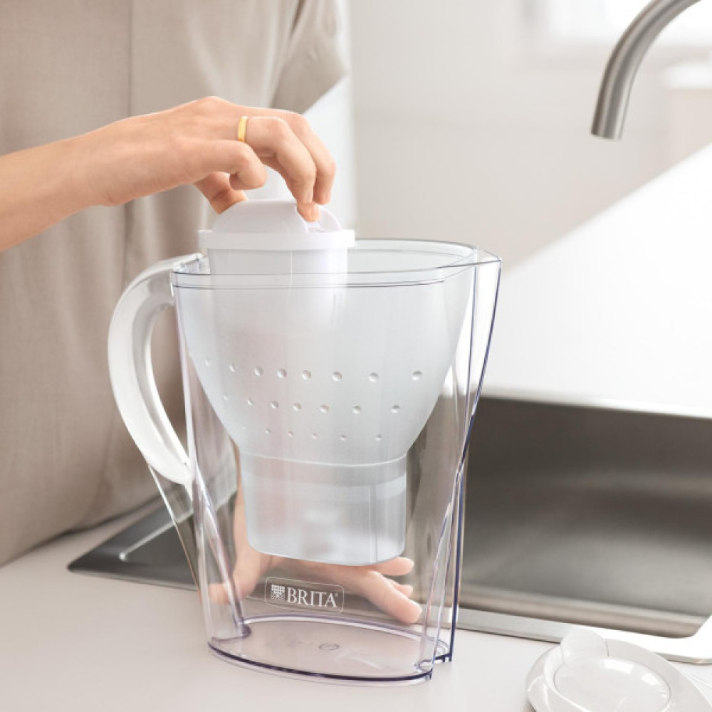 Фільтр-глечик Brita Marella Memo MXPro 2.4л (1.4л очищеної води) + 3 картриджа білий