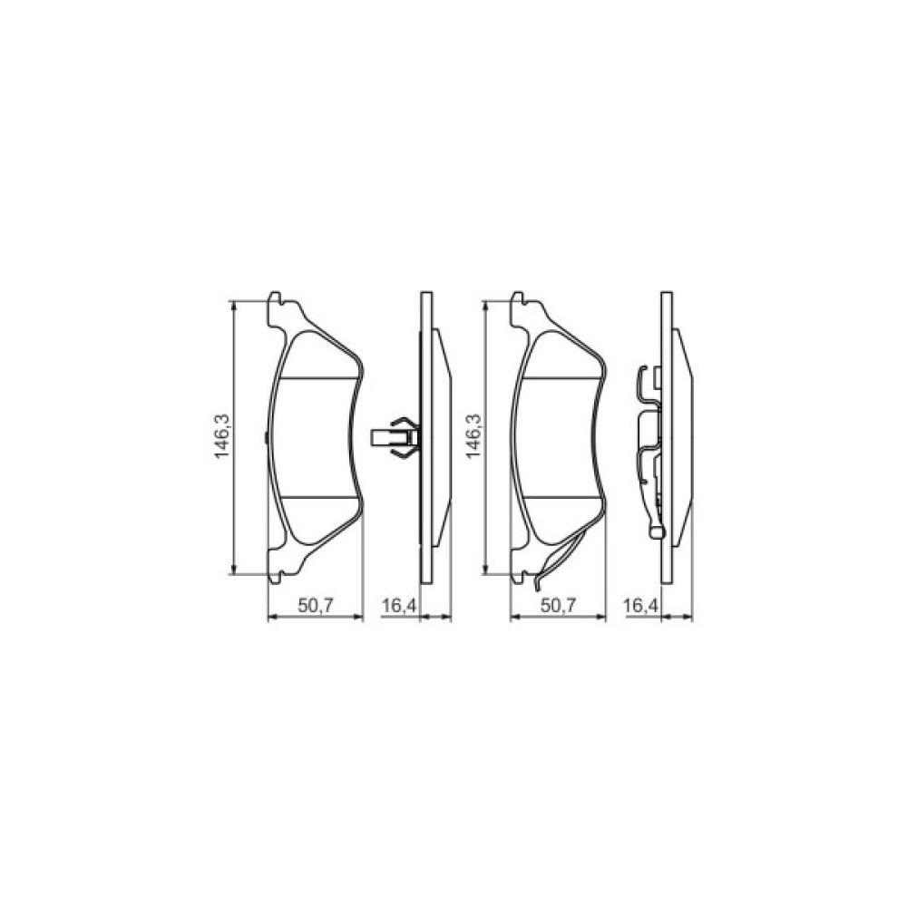 Гальмівні колодки Bosch 0 986 424 816