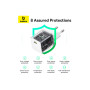 Зарядний пристрій Baseus Palm Fast Charger 1C 20W + Cable 1.0m Type-C 60W white (P10111602213-01) Зарядний пристрій Baseus Palm Fast Charger 1C 20W + Cable 1.0m Type-C 60W white (P10111602213-01)