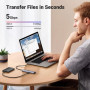 Концентратор Ugreen USB-C to 2xUSB 3.0 + 2xUSB-C CM473 gray (15395) Концентратор Ugreen USB-C to 2xUSB 3.0 + 2xUSB-C CM473 gray (15395)
