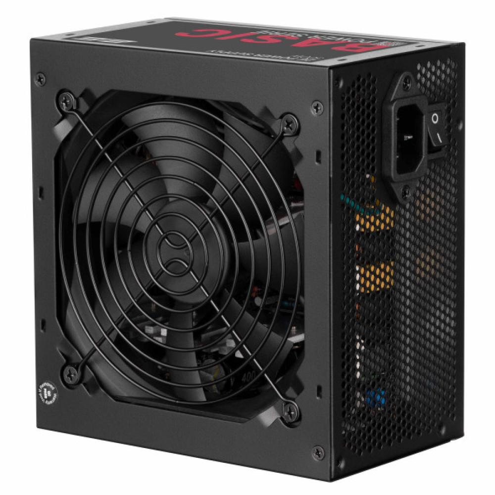 Блок живлення 2E Basic Power  (500W), >80%, 120мм, 1xMB 24pin(20+4), 1xCPU 8pin(4+4), 3xMolex, 4xSATA, 2xPCIe 8pin(6+2)