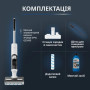 Пилосос Rowenta безпровідний X-Clean 5 Pro, 250Вт, вологе прибирання, конт пил -0.5л, вода -0.65л, автон. робота до 50хв, вага-4.2кг, микрофильтр, білий