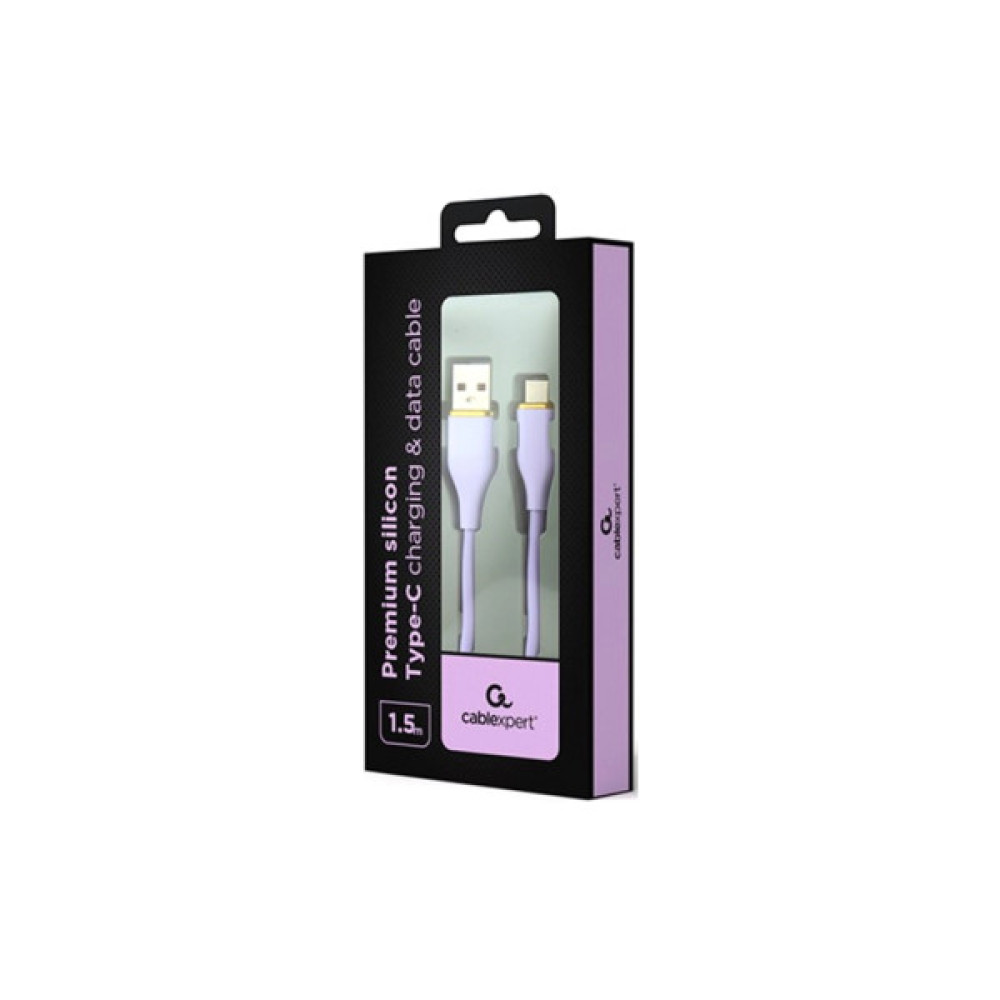 Дата кабель USB 2.0 AM to USB-C 1.5m 2.1A Cablexpert (CC-USB2S-AMCM-1.5M-P)