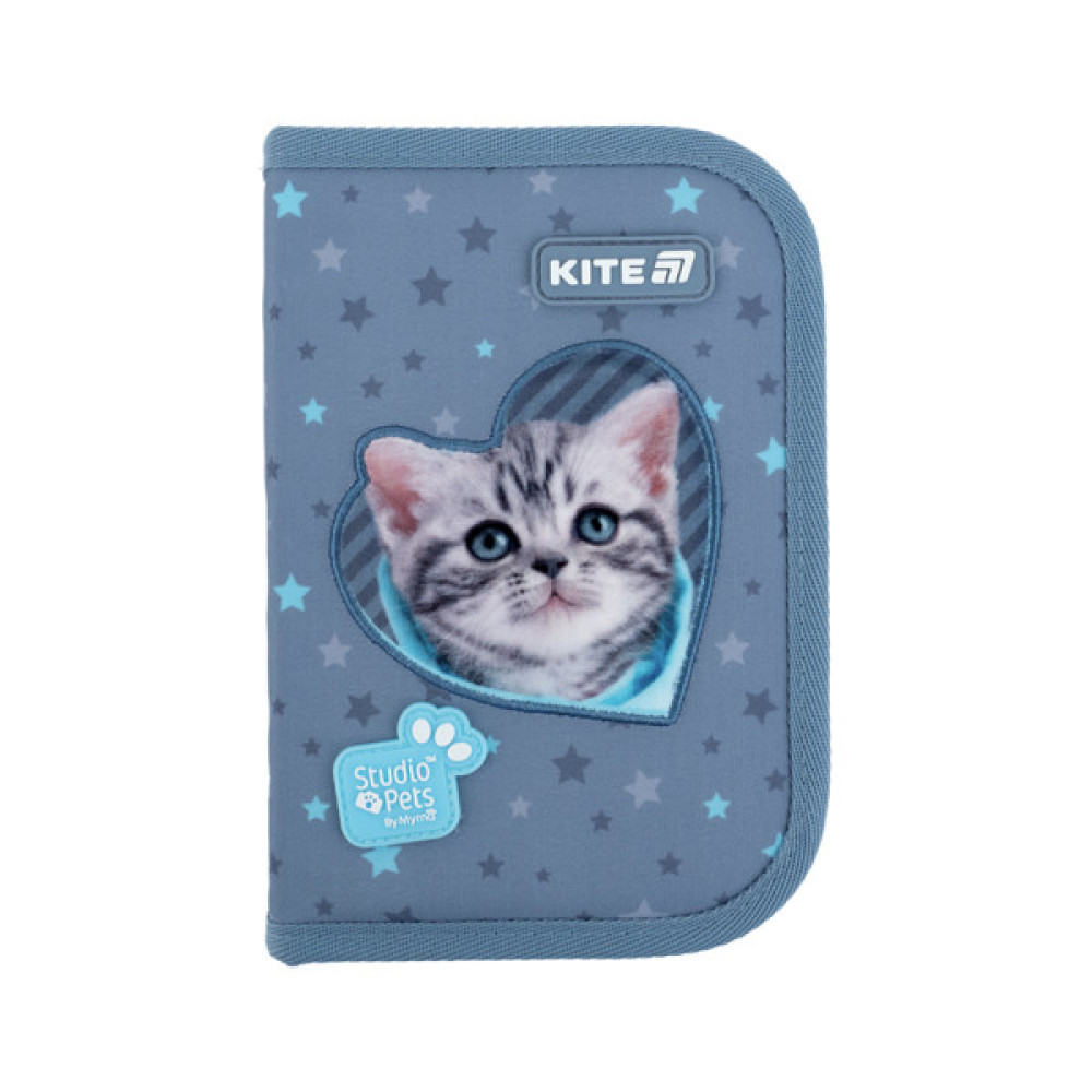 Пенал Kite 622-3 Studio Pets, 1 відділення, 2 відвороти (SP25-622-3)