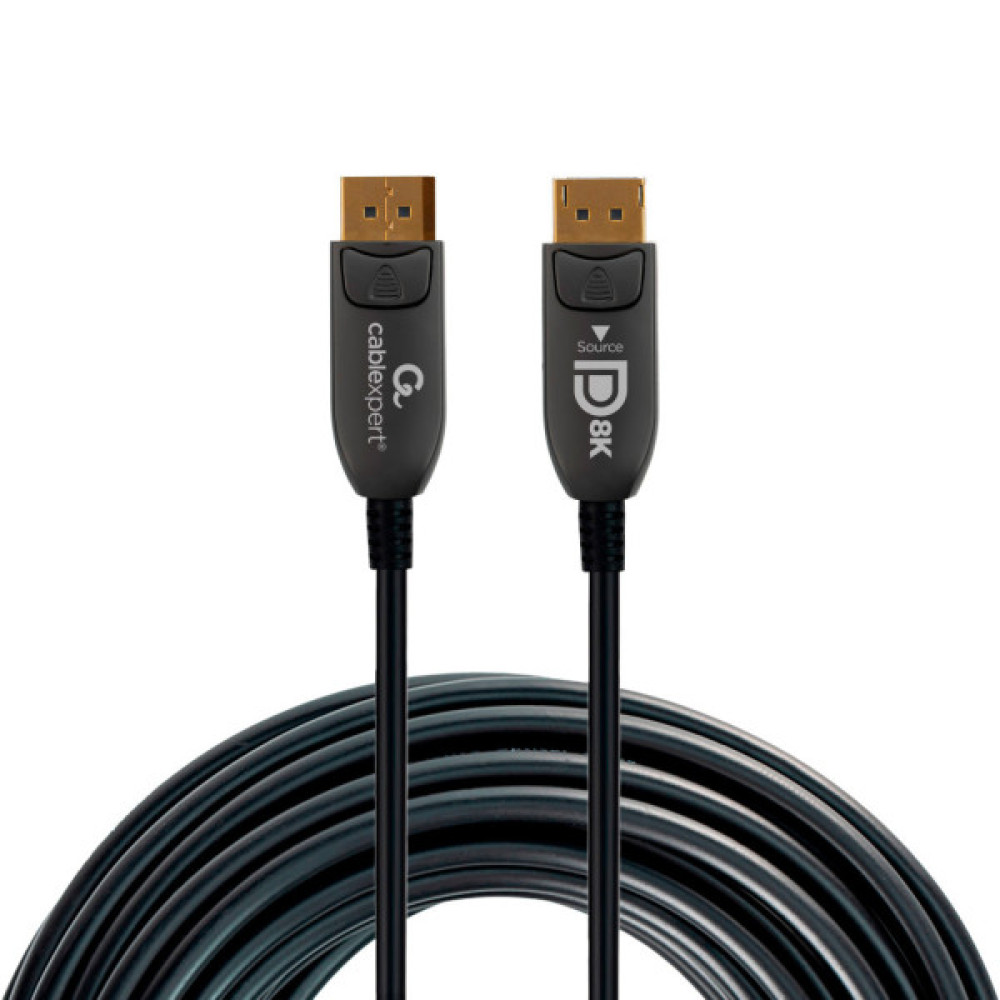 Кабель мультимедійний DisplayPort M to DisplayPort M 20.0m V1.4 8K60Hz/4K120Hz AOC Cablexpert (CC-DP8K-AOC-20M)