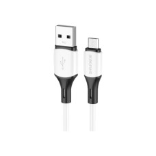 Дата кабель USB 2.0 AM to Micro 5P 1.0m 2.4A silicone BX79 white BOROFONE (6974443384772) Дата кабель USB 2.0 AM to Micro 5P 1.0m 2.4A silicone BX79 white BOROFONE (6974443384772)