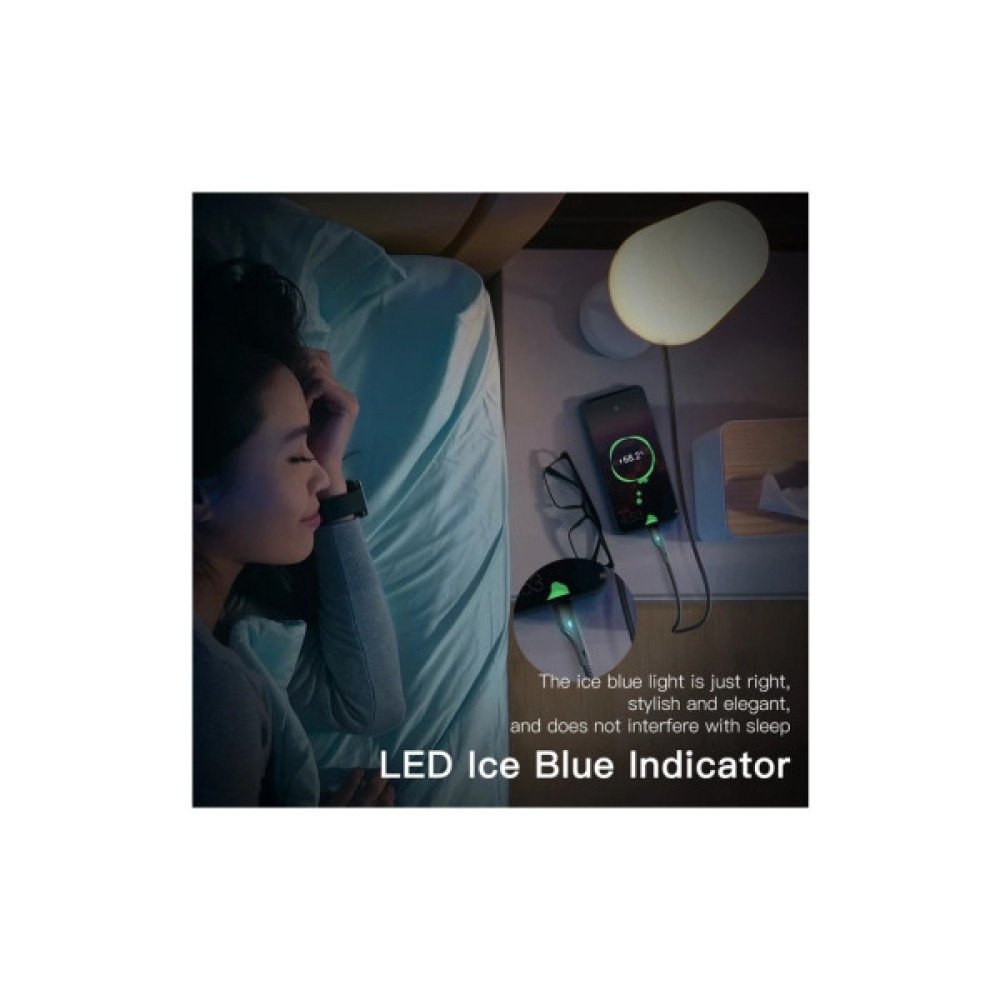 Дата кабель USB 2.0 AM to USB-C 1.0m 3A black Essager (EXCT-LS01)