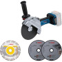 Шліфмашина кутова акумуляторна Bosch Professional GWS 182P 125мм 18В 2800-9000об·хв без АКБ та ЗП 1,7кг Шліфмашина кутова акумуляторна Bosch Professional GWS 182P 125мм 18В 2800-9000об·хв без АКБ та ЗП 1,7кг