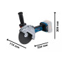 Шліфмашина кутова акумуляторна Bosch Professional GWS 182P 125мм 18В 2800-9000об·хв без АКБ та ЗП 1,7кг Шліфмашина кутова акумуляторна Bosch Professional GWS 182P 125мм 18В 2800-9000об·хв без АКБ та ЗП 1,7кг