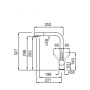 Змішувач Elleci TOURMALINE T01 black 86 Змішувач Elleci TOURMALINE T01 black 86