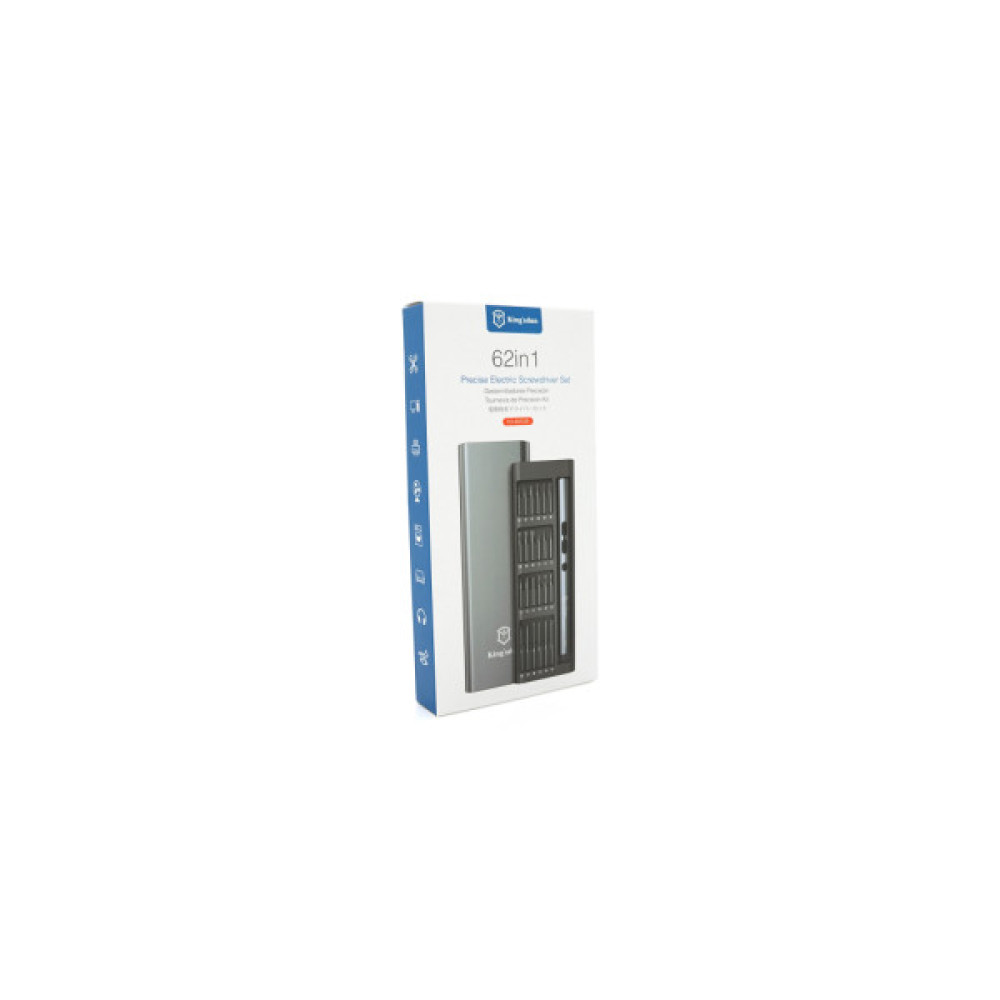 Викрутка акумуляторна Voltronic 62 в 1, тримач 120мм, біти T3, магнітні, алюміній, Box (YT-62-1-T3)