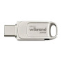 USB флеш накопичувач Wibrand 256GB Bee Silver USB 3.2/Type-C (WI3.2TC/BE256TC039S)