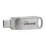 USB флеш накопичувач Wibrand 256GB Bee Silver USB 3.2/Type-C (WI3.2TC/BE256TC039S)