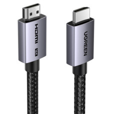 Кабель мультимедійний HDMI M to HDMI M 2.0m V2.2 16K60Hz 96Gbps braided black Ugreen (65900)