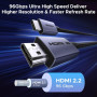Кабель мультимедійний HDMI M to HDMI M 2.0m V2.2 16K60Hz 96Gbps braided black Ugreen (65900)
