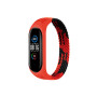 Ремінець до фітнес браслета BeCover Elastic Nylon Style для Xiaomi Mi Smart Band 5/6 (Size S) Black-Red (706135) Ремінець до фітнес браслета BeCover Elastic Nylon Style для Xiaomi Mi Smart Band 5/6 (Size S) Black-Red (706135)