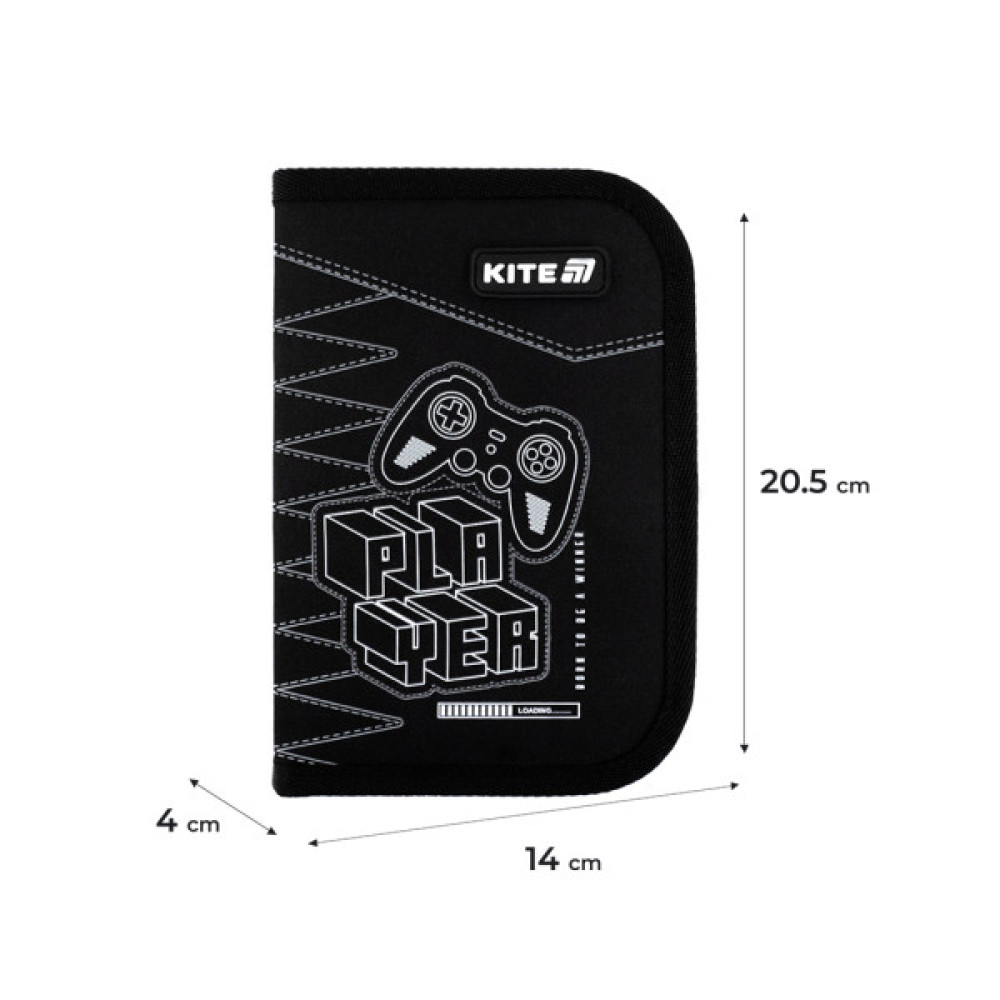 Пенал Kite 622 Player, 1 відділення, 2 відворот (K25-622-6)