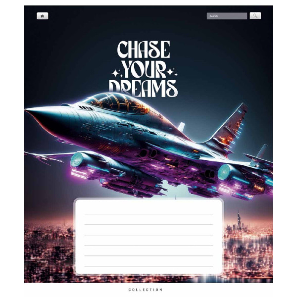 Зошит Школярик Chase your dreams 18 аркушів клітинка (018-3510K)