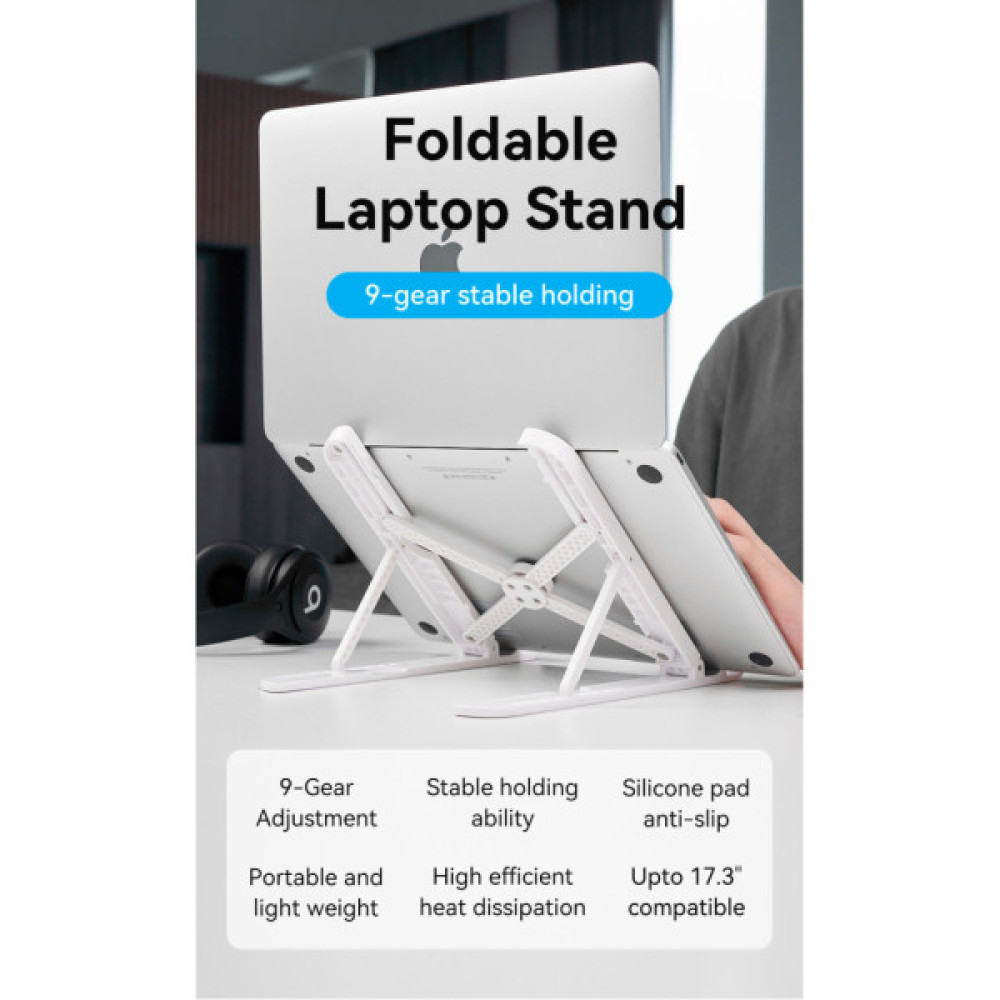 Підставка до ноутбука VENTION Laptop X-type Stand White ABS 83-170мм (KDNW0)