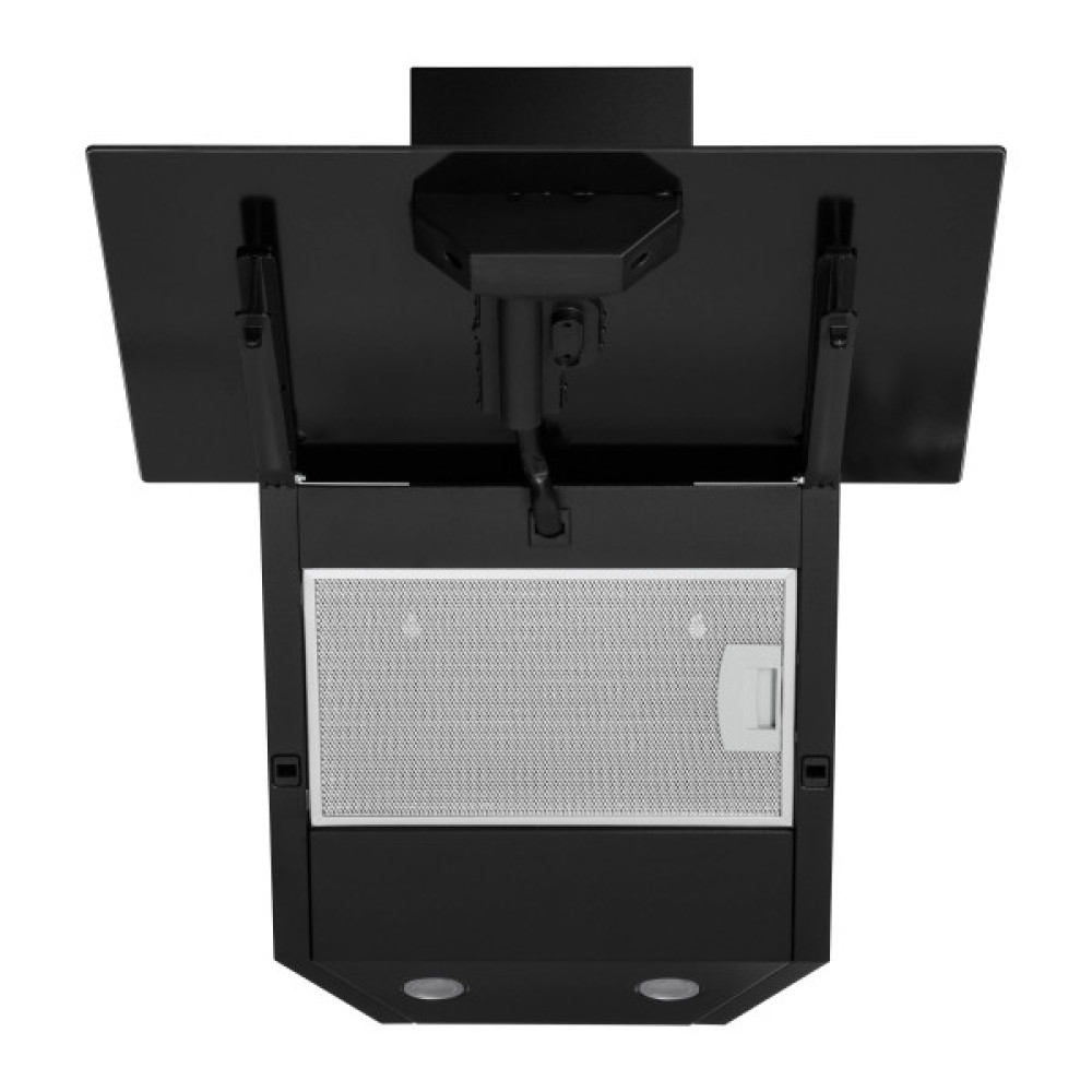 Витяжка Ardesto похила, 50см, 450м3ч, скло, 2х1Вт LED, кнопкове, чорний