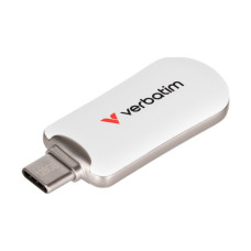 USB флеш накопичувач Verbatim 256GB Plectra White USB-C (30230)