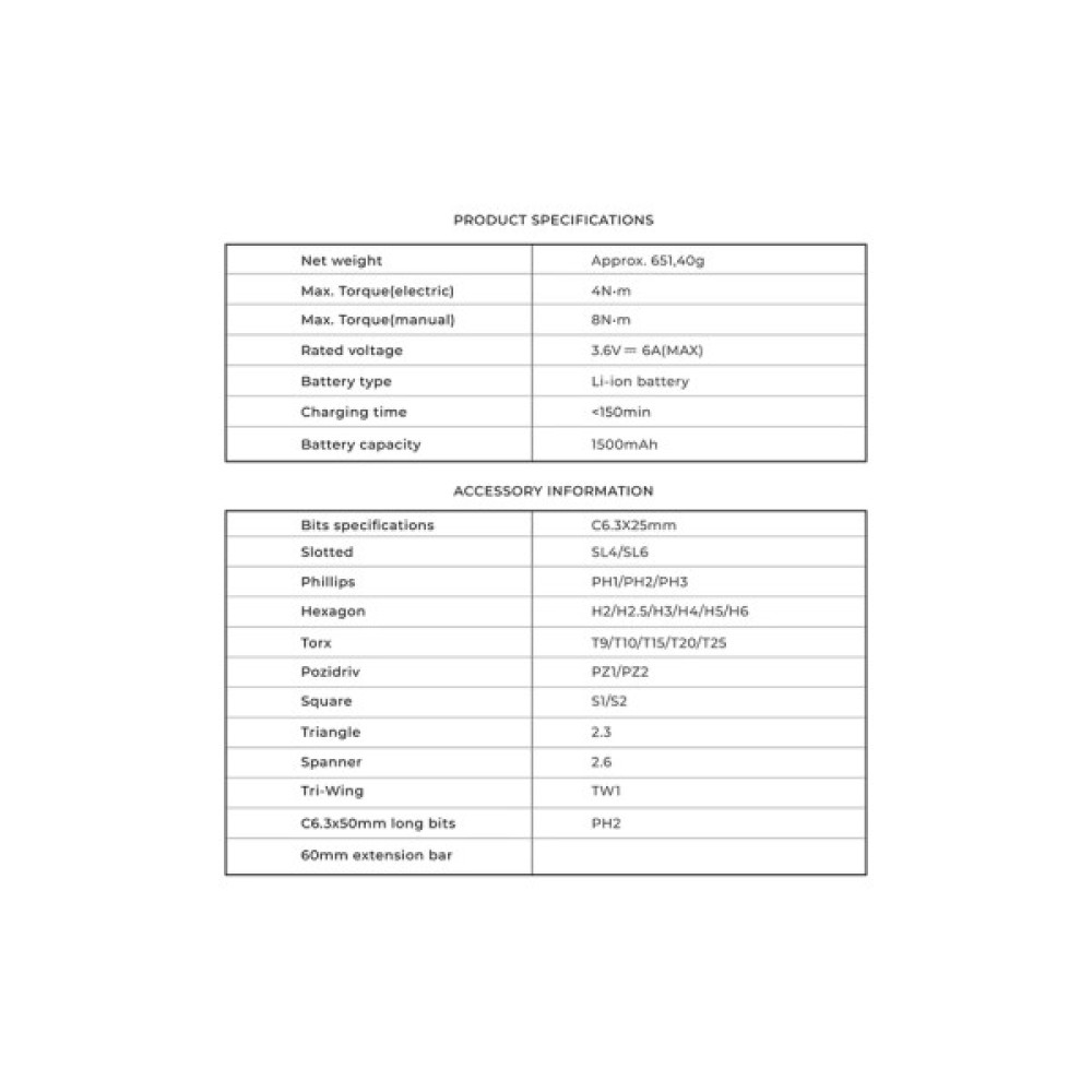 Викрутка акумуляторна Xiaomi HOTO 3.6V Screwdriver Kit (QWLSD011)