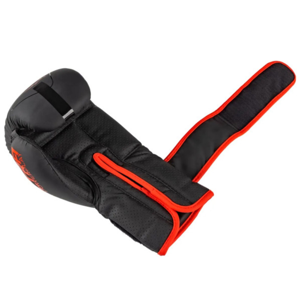 Боксерські рукавички PowerPlay 3024 Ultra Mat Чорно-Червоні 16 унцій (PP_3024_16oz_Bl/Red)