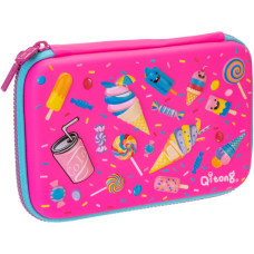 Пенал Cool For School 1 відділення з органайзером фуксія (QT-5650-Rosered)