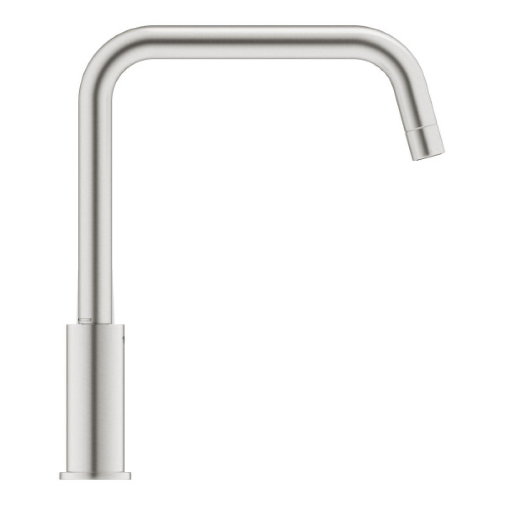 Змішувач для кухні Grohe Via, довж.виливу - 228мм, поворотний, 1важіль, супер сталь