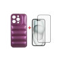 Чохол до мобільного телефона Dengos iPhone 15 Pro Case + Glass (Purple) (DG-KM-81) Чохол до мобільного телефона Dengos iPhone 15 Pro Case + Glass (Purple) (DG-KM-81)