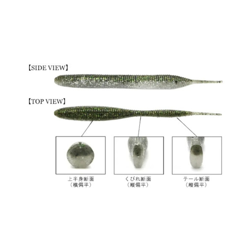 Силікон рибальський Keitech Sexy Impact 2.8" (12 шт/уп) EA15 grape chart red flk (1551.12.10)