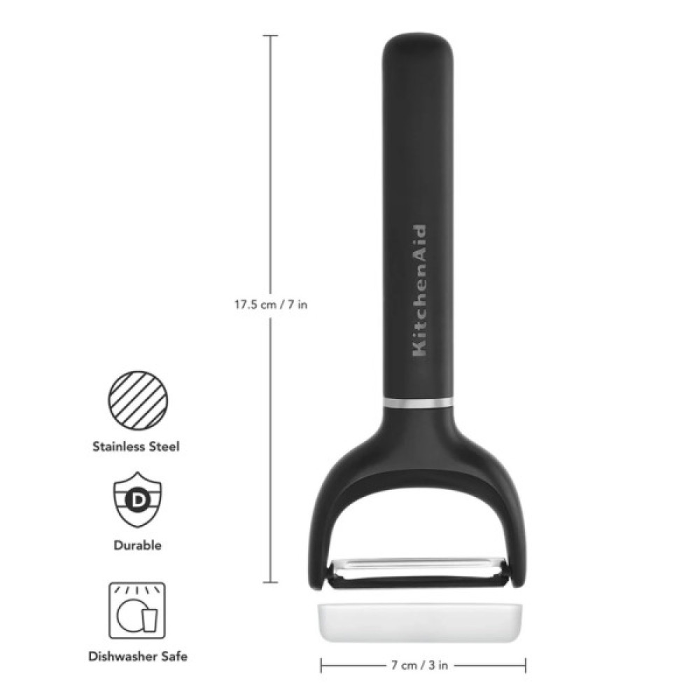 Овочечистка KitchenAid Classic горизонтальна 17,5 см чорний (KHH145OHOBEG)