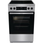Плита Gorenje електрична склокерамічна, 70л, 50x60см, дисплей, приготування з паром, програматор, нерж