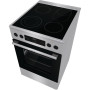 Плита Gorenje електрична склокерамічна, 70л, 50x60см, дисплей, приготування з паром, програматор, нерж