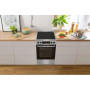 Плита Gorenje електрична склокерамічна, 70л, 50x60см, дисплей, приготування з паром, програматор, нерж
