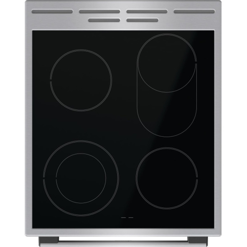 Плита Gorenje електрична склокерамічна, 70л, 50x60см, дисплей, приготування з паром, програматор, нерж