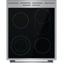 Плита Gorenje електрична склокерамічна, 70л, 50x60см, дисплей, приготування з паром, програматор, нерж