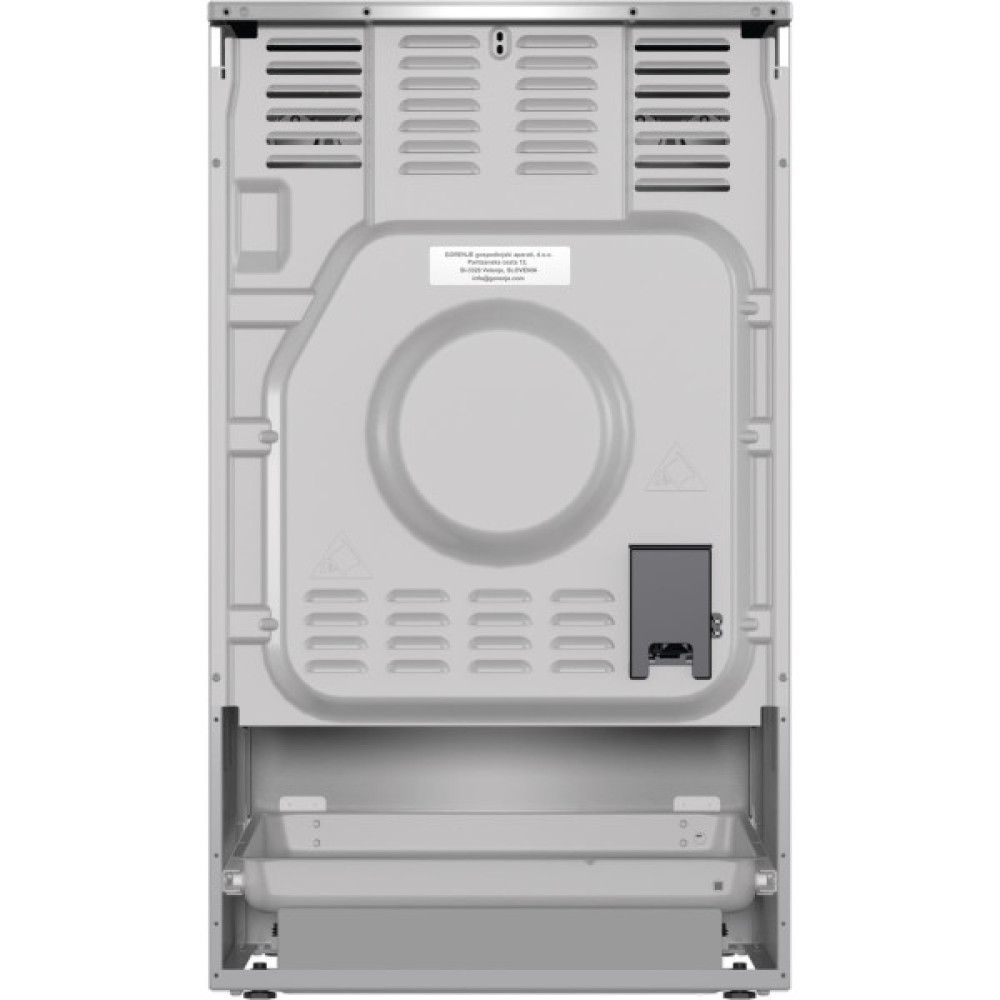 Плита Gorenje електрична склокерамічна, 70л, 50x60см, дисплей, приготування з паром, програматор, нерж