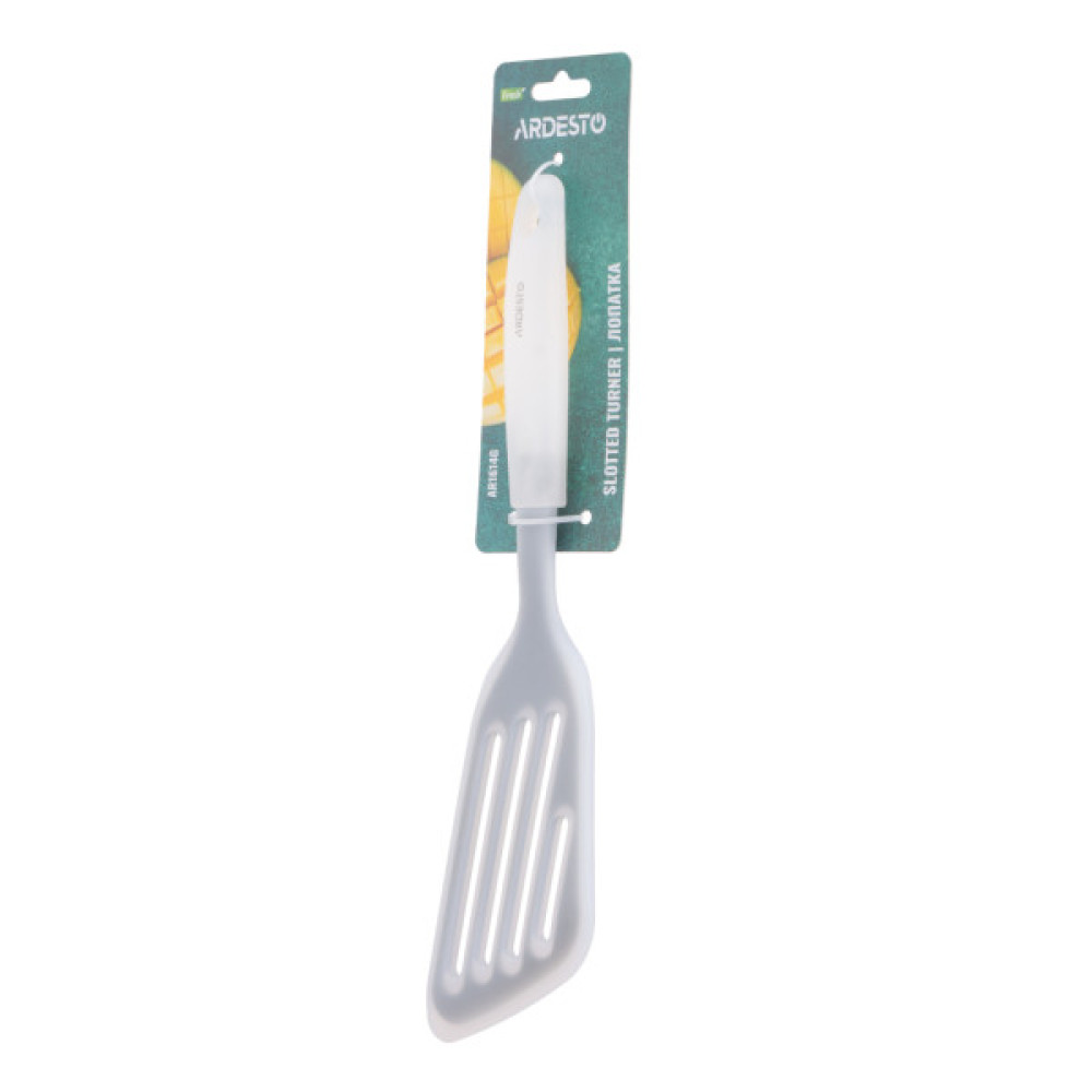 Лопатка кухонна ARDESTO Fresh, 32см, силікон, пластик, сірий (AR1614G)