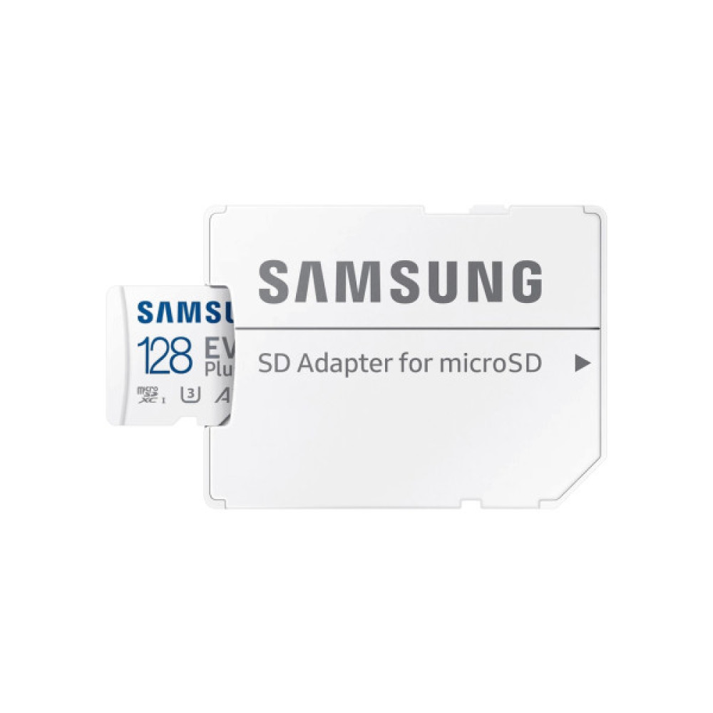 Карта пам'яті Samsung 128 GB microSDXC Class 10 UHS-I U3 V30 A2 EVO Plus+SD Adapte (MC128SA/EU)