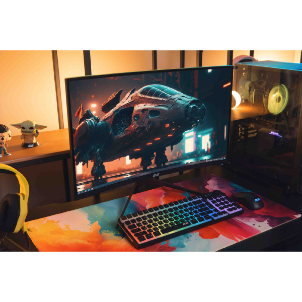 Монітор 2E GAMING 27" G2724BV HDMI, DP, VA, 2560x1440, 165Hz, 1ms, CURVED, FreeSync