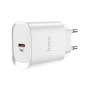 Зарядний пристрій HOCO N14 Smart Charging USB-C PD20W White (6931474745026) Зарядний пристрій HOCO N14 Smart Charging USB-C PD20W White (6931474745026)