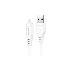 Дата кабель USB 2.0 AM to Micro 5P 1.2m 2.4A TPE C3-09 white Acefast (6974316280897)