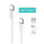 Дата кабель USB-C to USB-C 2.0m (braided cotton) (PD Fast Charging 60W) 3.0А grey ColorWay (CW-CBPDCC068-GR) Дата кабель USB-C to USB-C 2.0m (braided cotton) (PD Fast Charging 60W) 3.0А grey ColorWay (CW-CBPDCC068-GR)