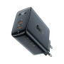 Зарядний пристрій Acefast 2xUSB 50W (USB-C+USB-C) Gan A29 Fast Charger Black (6974316281443)