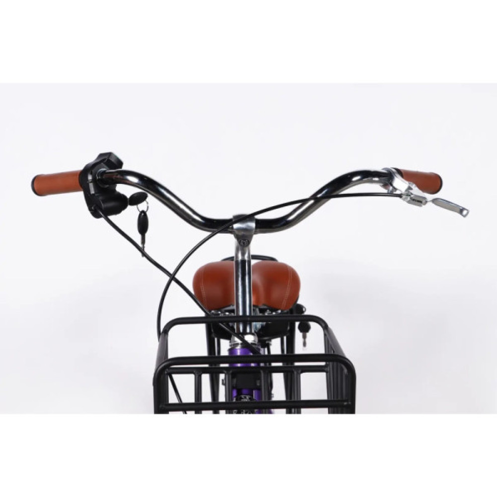 Електровелосипед Dorozhnik 28" eAQUAMARINE BH рама-19" 36B 13А*г 500Вт 2026 фіолетовий (ELB-D-28-108)