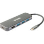 Концентратор D-Link USB-C 3xUSB3.0, 1xUSB-C, 1xHDMI (DUB-2333) Концентратор D-Link USB-C 3xUSB3.0, 1xUSB-C, 1xHDMI (DUB-2333)
