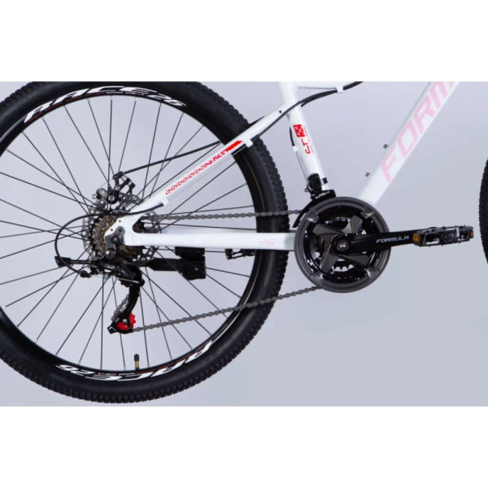 Велосипед Formula 26" ALPINA DD FR рама-15" AL 2026 білий з рожевим (OPS-FR-26-803)