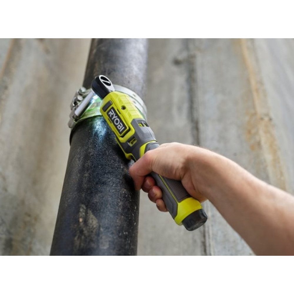 Тріскачка акумуляторна Ryobi USB Lithium RR14W4-0 4В 210об·хв 8Нм 1/4" 0.5кг без АКБ та ЗП