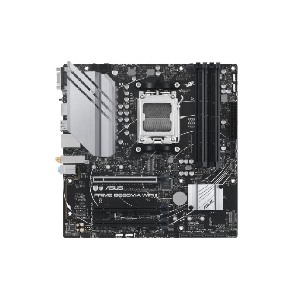 Материнcька плата ASUS PRIME B650M-A WIFI II sAM5 B650 4xDDR5 M.2 D-Sub HDMI DP WiFi BT mATX